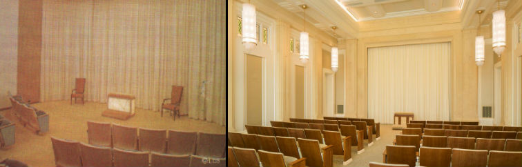 An LDS Ogden Temple Endowment Room 1972 and 2014