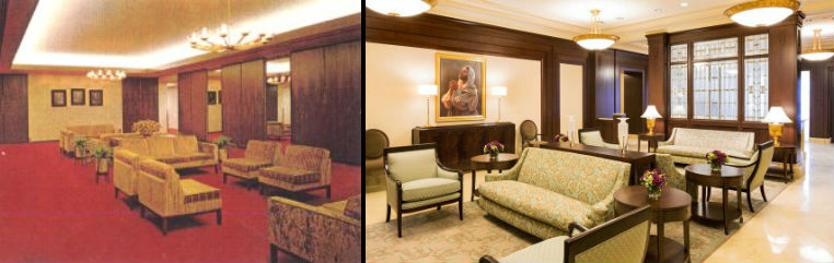 LDS Ogden Temple Waiting Room 1972 and 2014