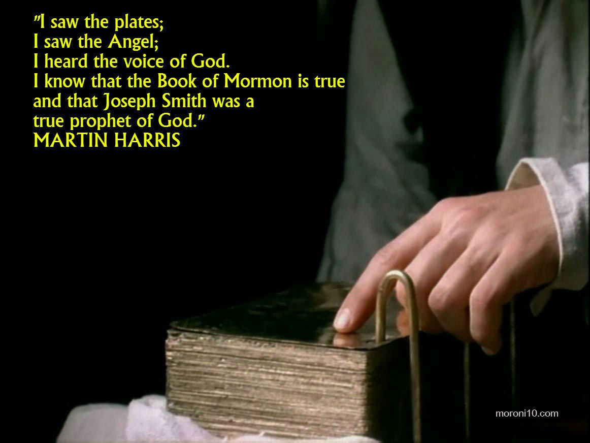 Martin Harris Testimony of the Golden Plates